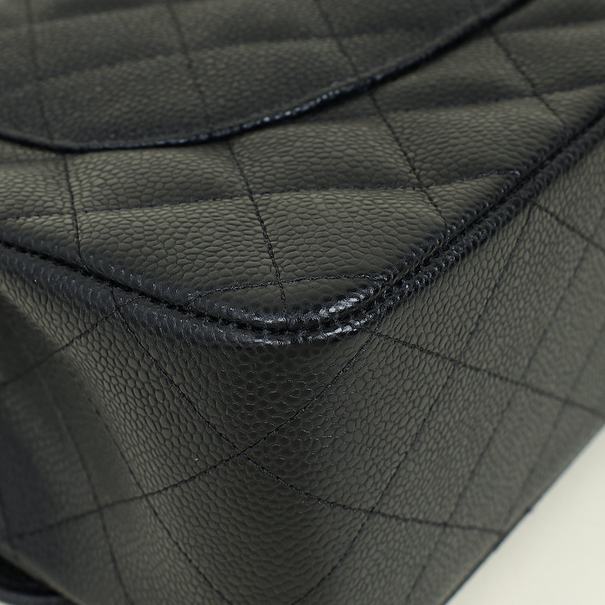 Chanel Black CC Classic Double Flap Jumbo Bag