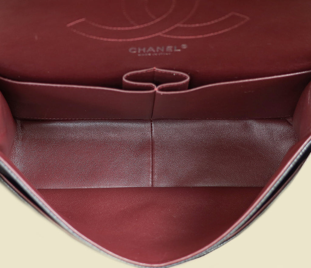 Chanel Black CC Classic Double Flap Jumbo Bag