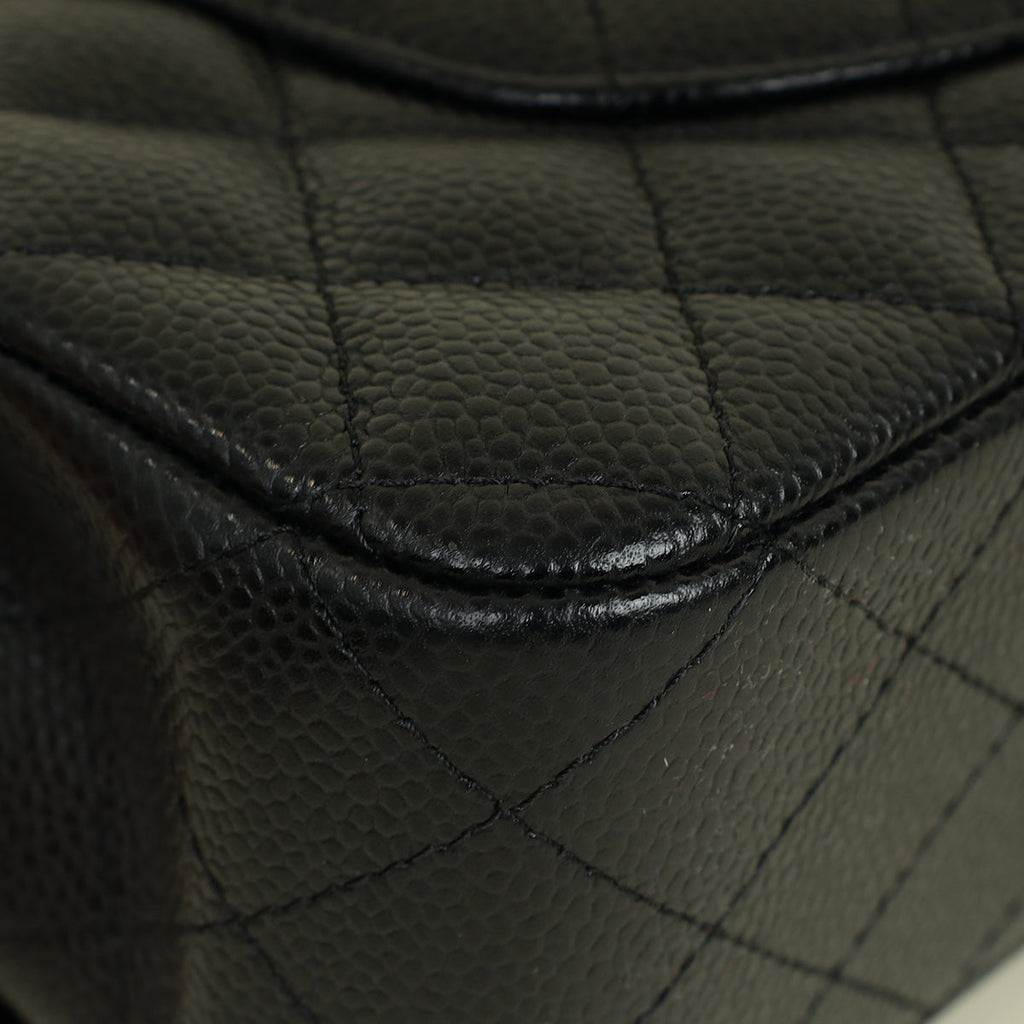 Chanel Black Classic Double Flap Medium Bag