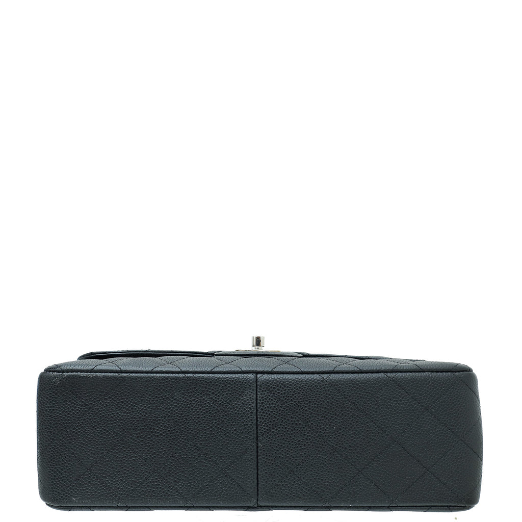 Chanel Black CC Classic Double Flap Jumbo Bag