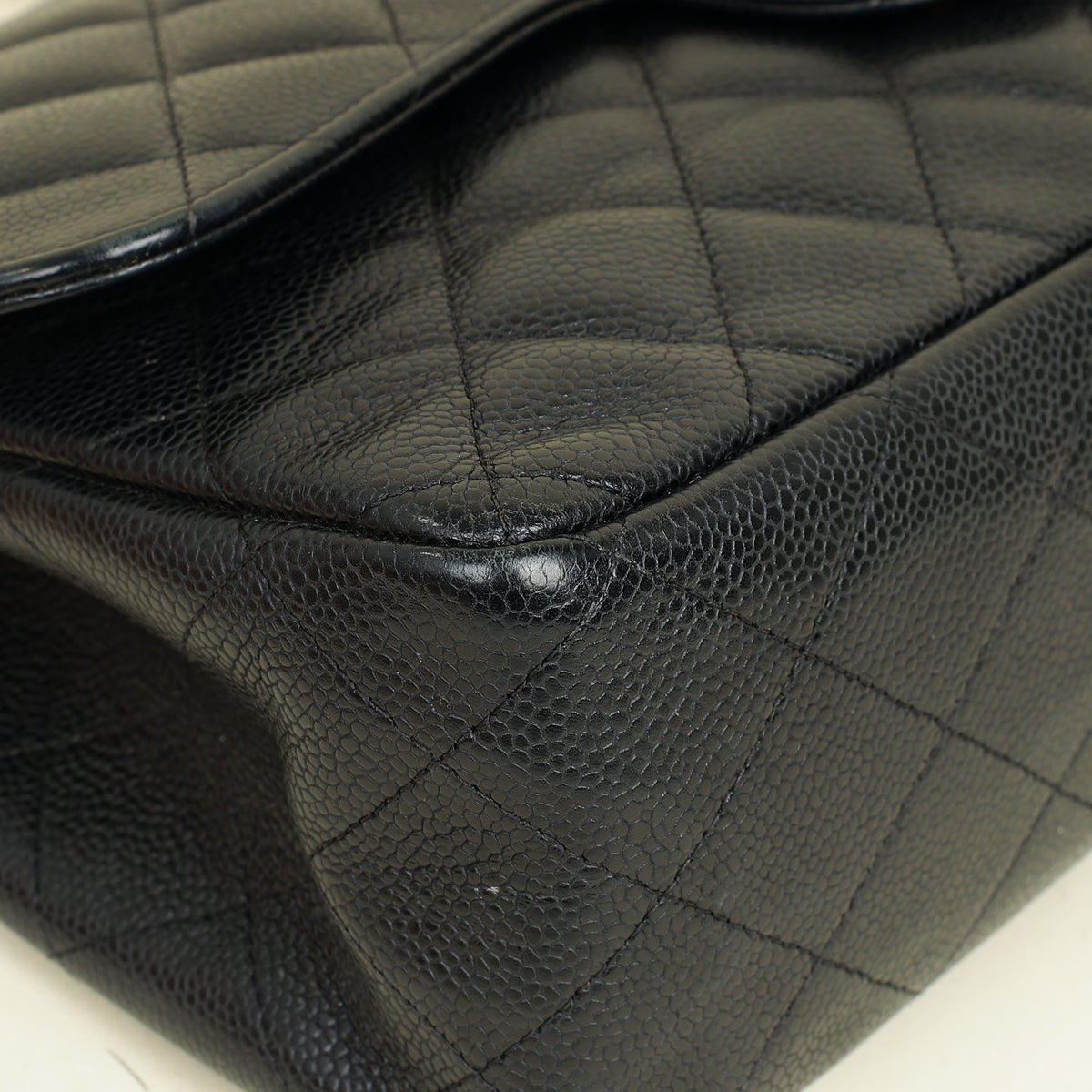 Chanel Black CC Classic Double Flap Jumbo Bag