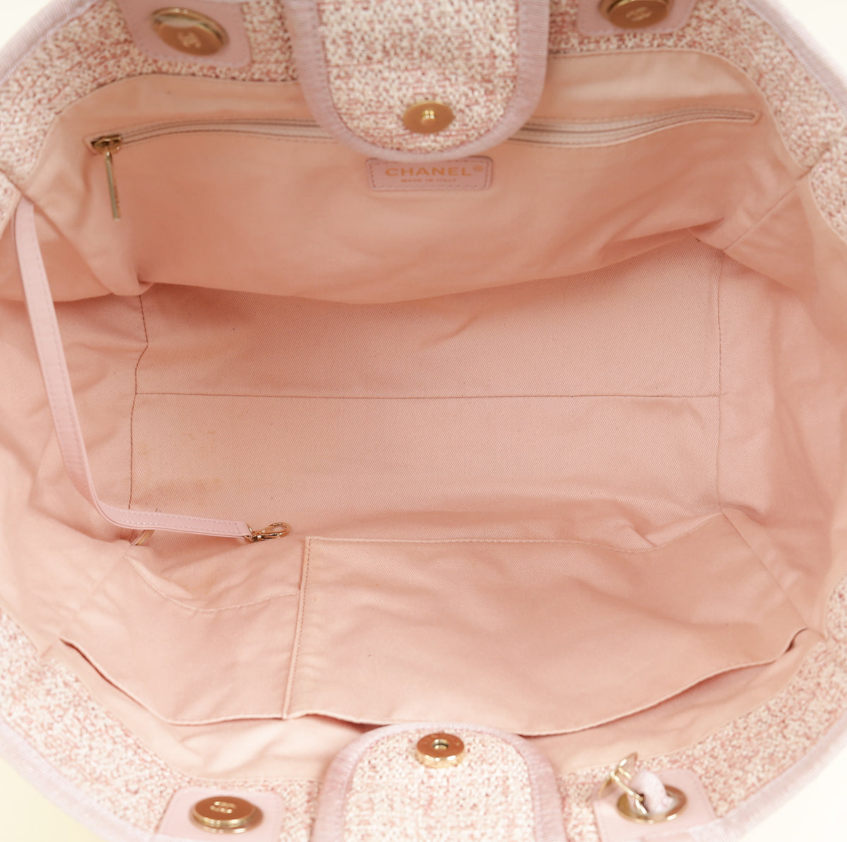 Chanel Pink Deauville Tote Bag