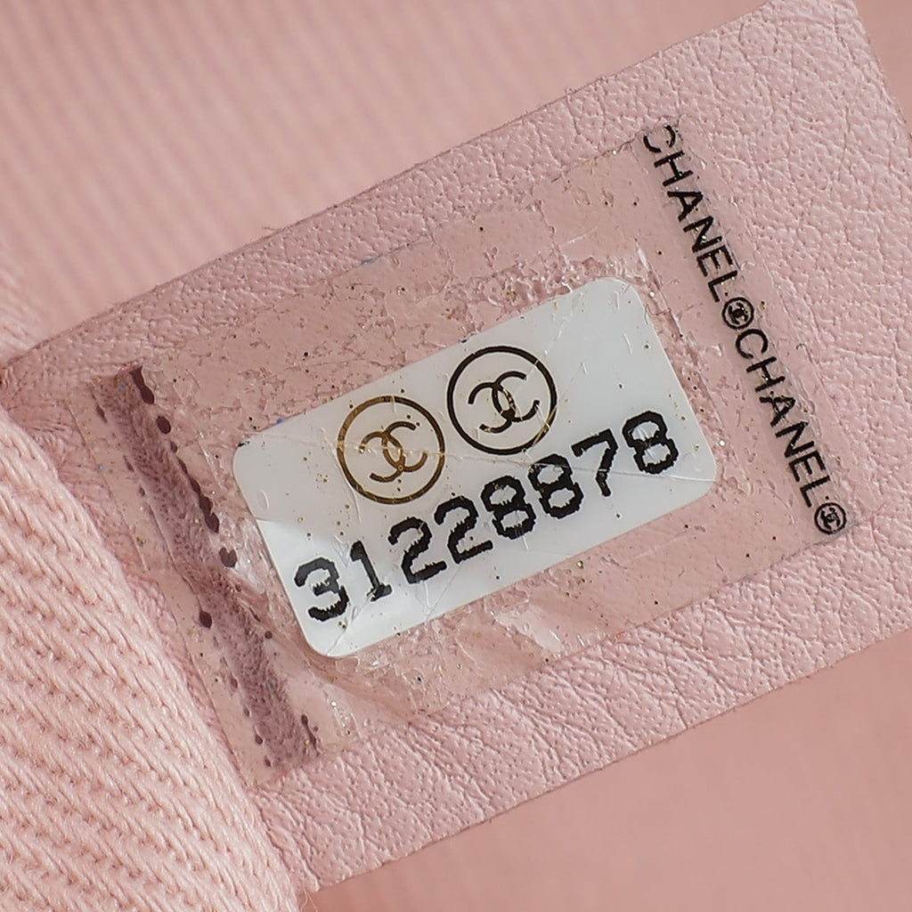 Chanel Pink Lurex Boucle Deauville Shopping Small Tote Bag