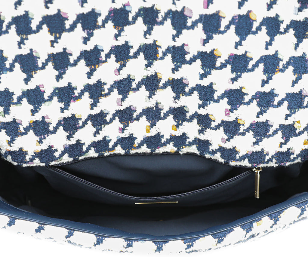 Chanel Multicolor Cotton Tweed Chanel 19 Maxi Large Bag