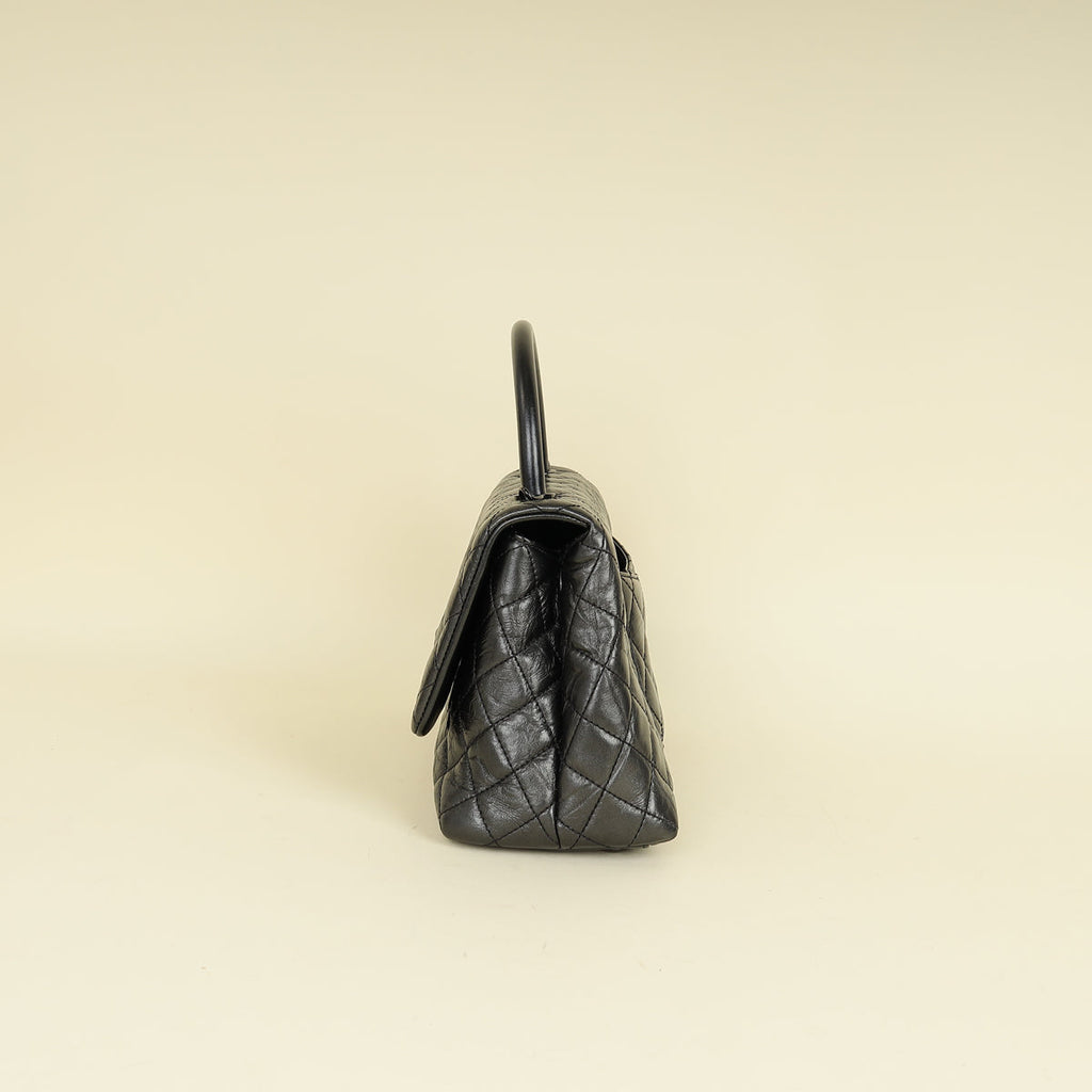 Chanel Metallic Asphalt CC Coco Handle Flap Bag