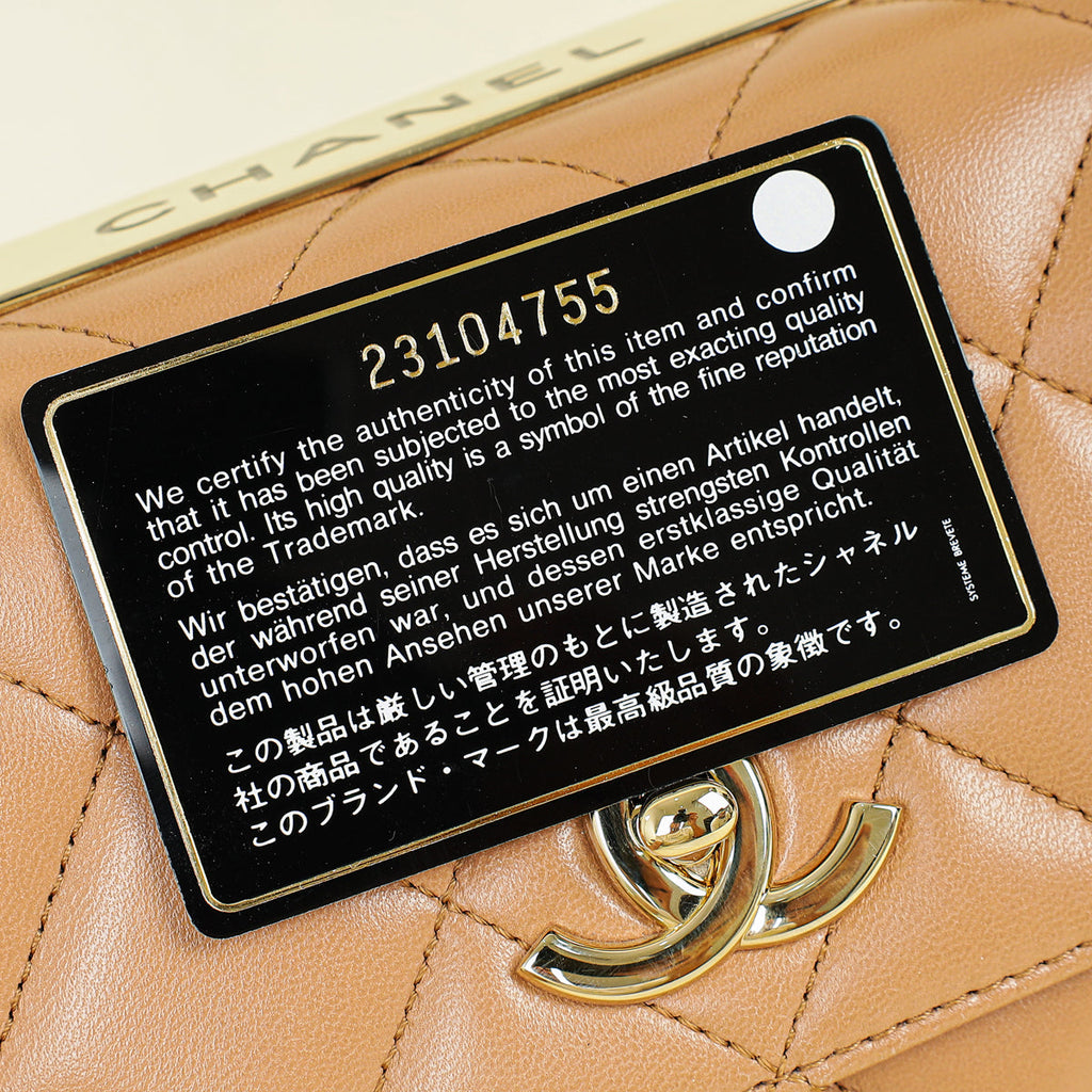 Chanel Light Caramel Trendy Flap Bag