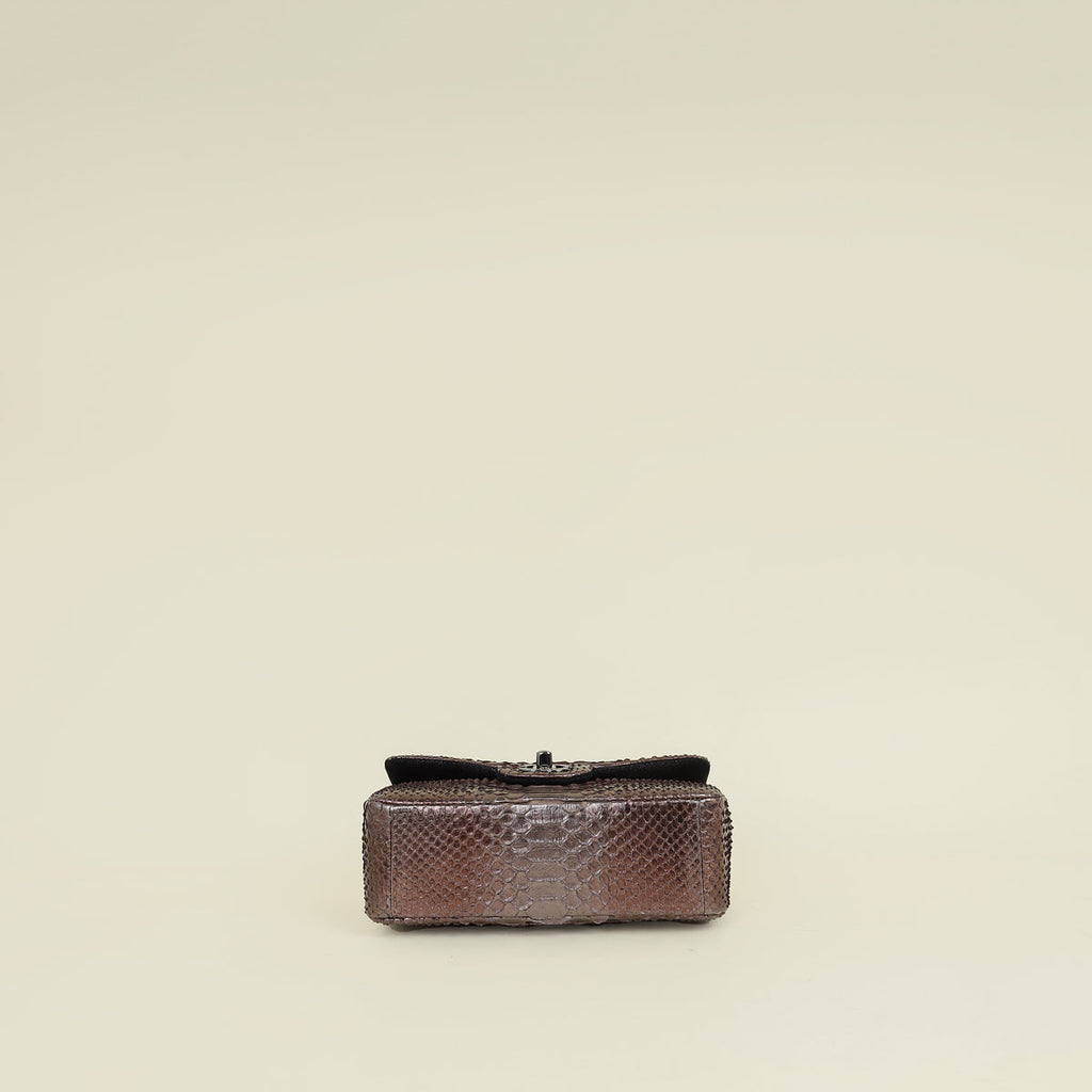 Chanel Bicolor Python Classic Mini Flap Bag