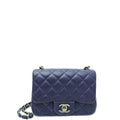 Chanel Dark Violet CC Classic Mini Square Flap Bag