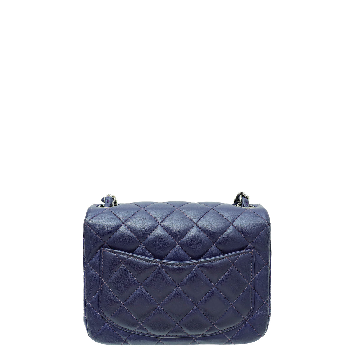 Chanel Dark Violet CC Classic Mini Square Flap Bag
