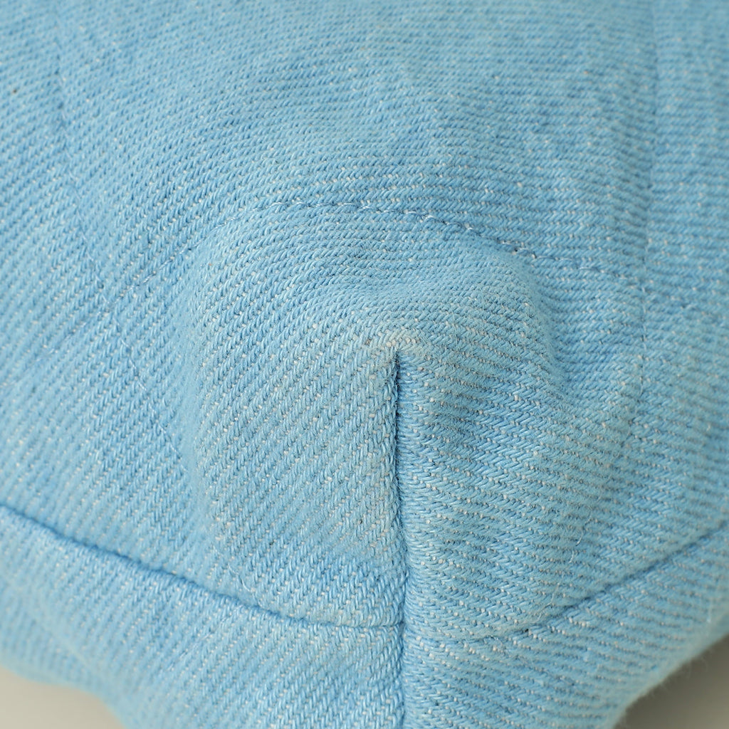 Chanel Light Blue Quilted Washed Denim Chanel 22 Small Bag