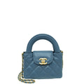 Chanel Slate Blue Micro Kelly Bag