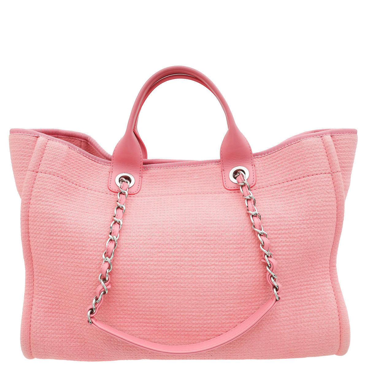 Chanel Pink Deauville Shopping Tote Bag