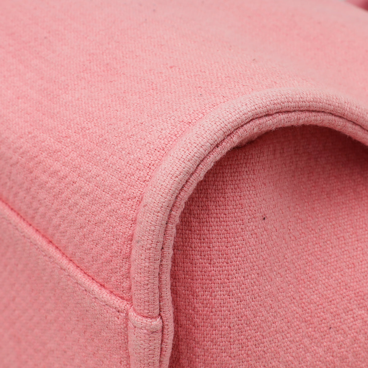 Chanel Pink Deauville Shopping Tote Bag