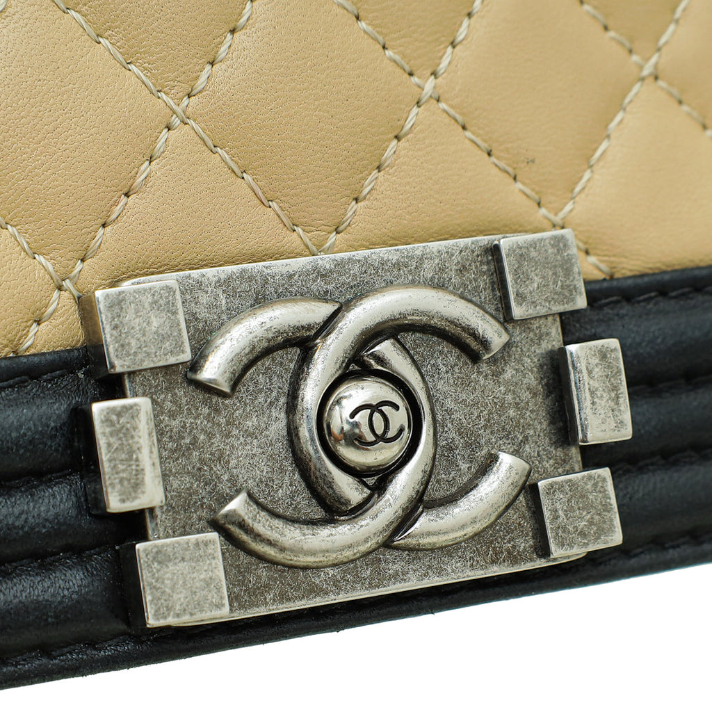 Chanel Bicolor Le Boy Large Flap Bag