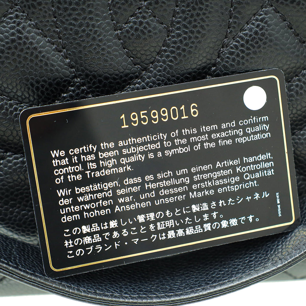 Chanel Black CC GST Medium Tote Bag