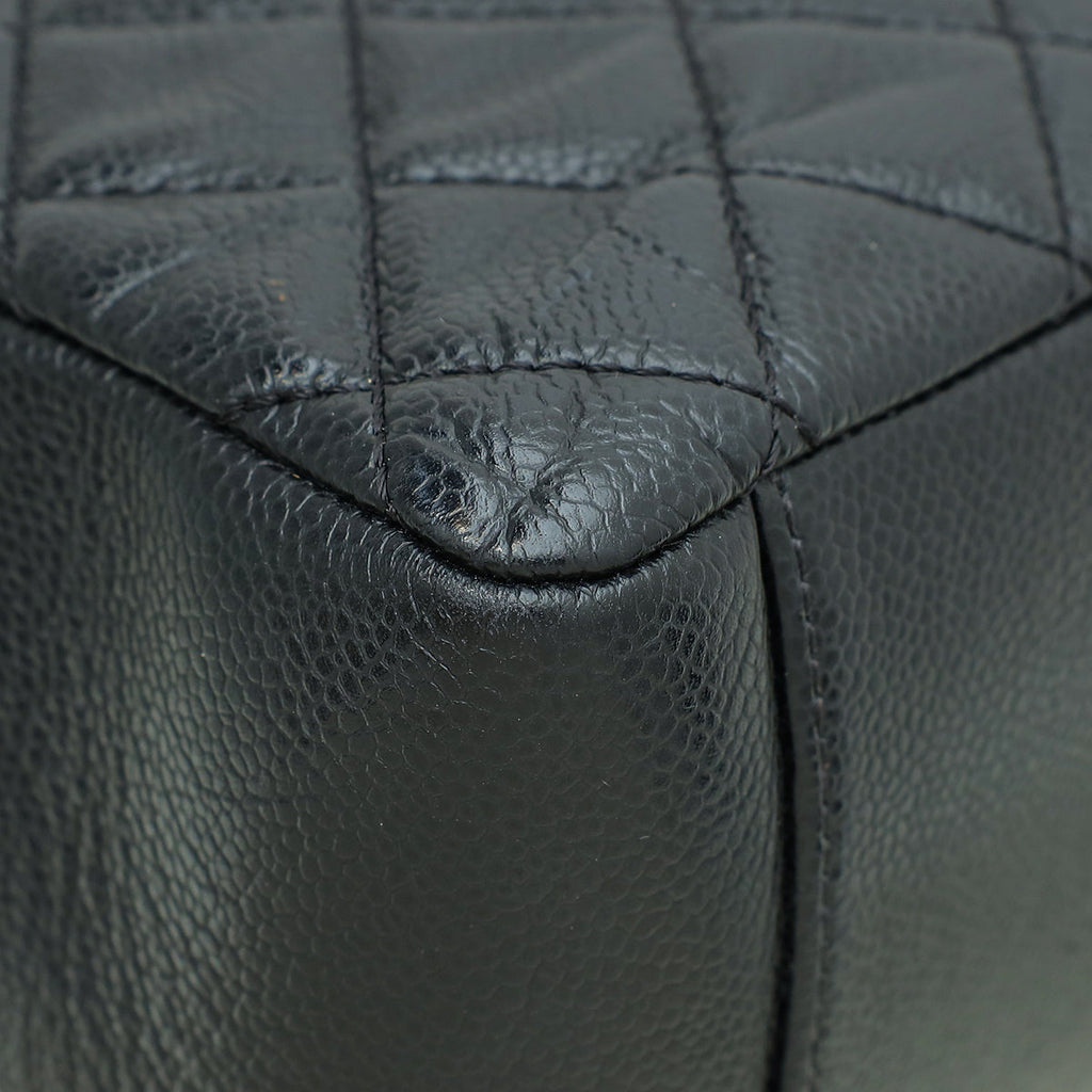 Chanel Black CC GST Medium Tote Bag