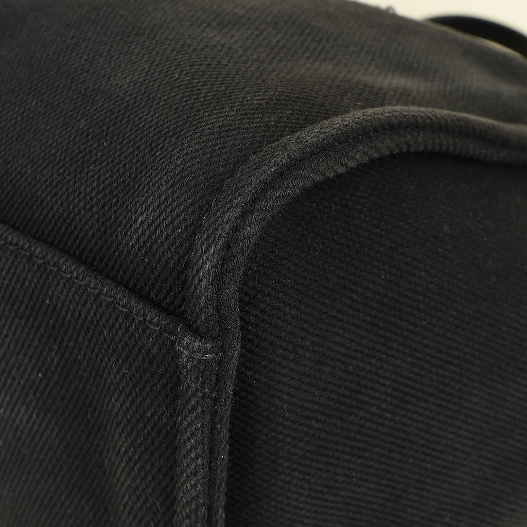 Chanel Black CC Pearl Deauville Mixed Fibers Medium Tote Bag