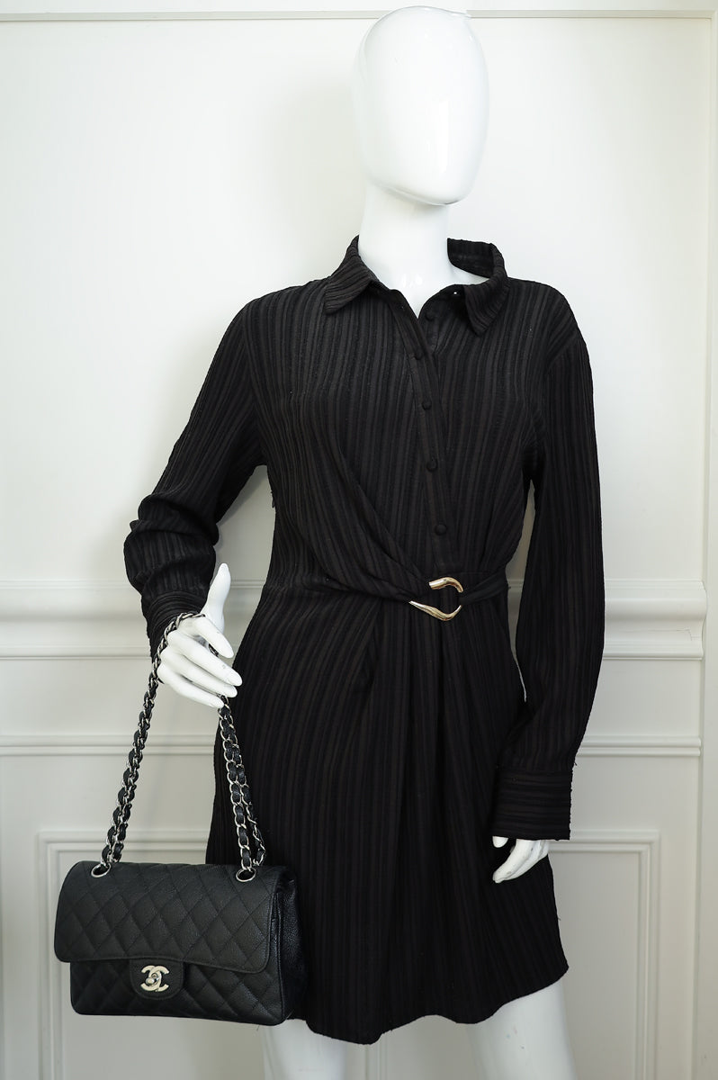 Chanel Black CC Classic Double Flap Small Bag