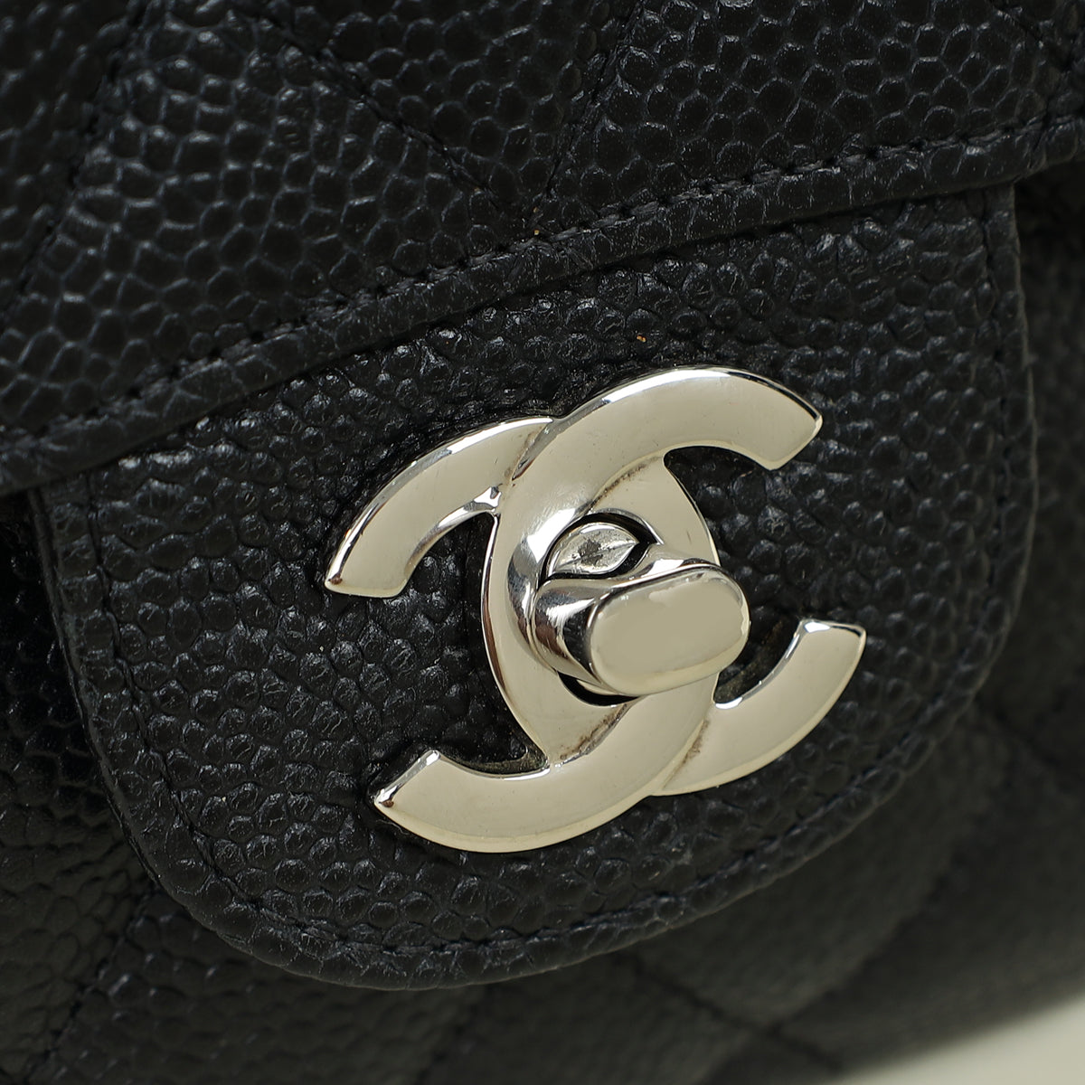 Chanel Black CC Classic Double Flap Small Bag