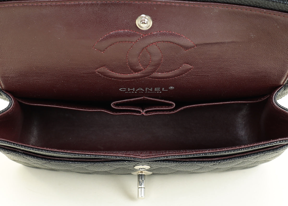 Chanel Black CC Classic Double Flap Small Bag
