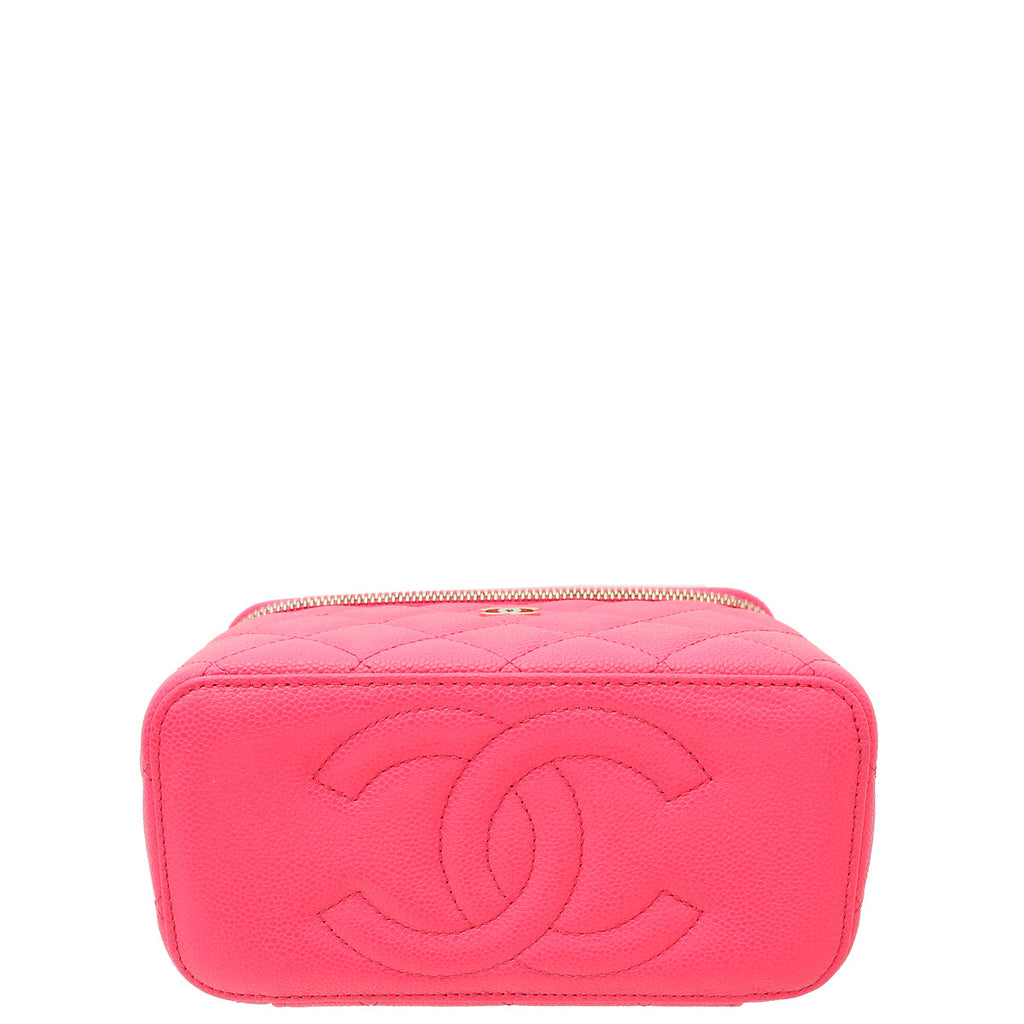 Chanel Fuchsia CC Vanity Small Crossbody Bag