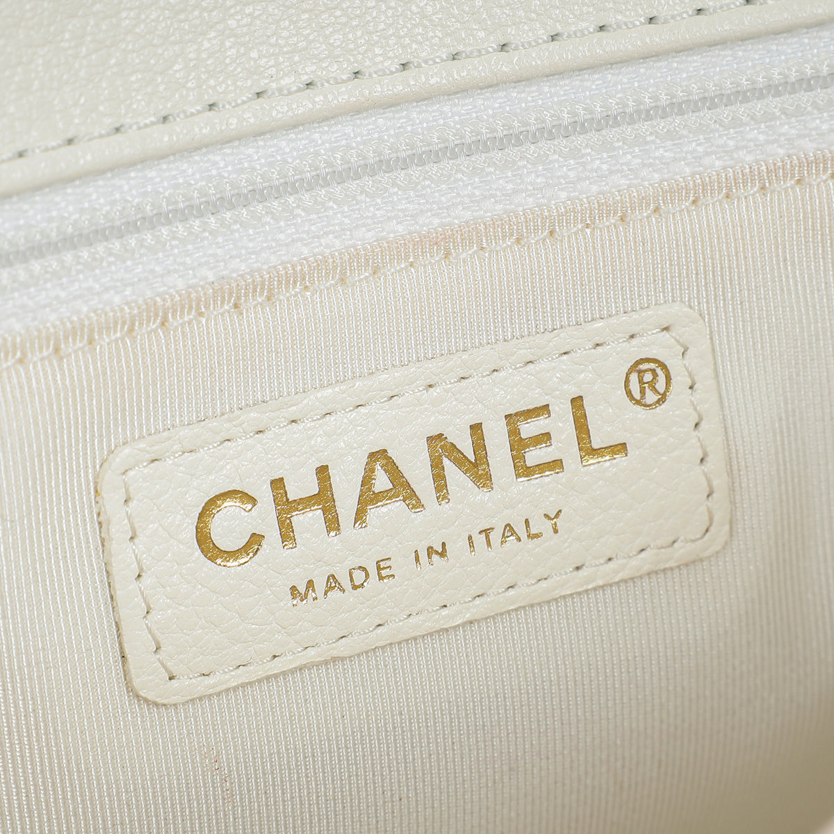 Chanel Ivory Cream CC Diana Flap Bag