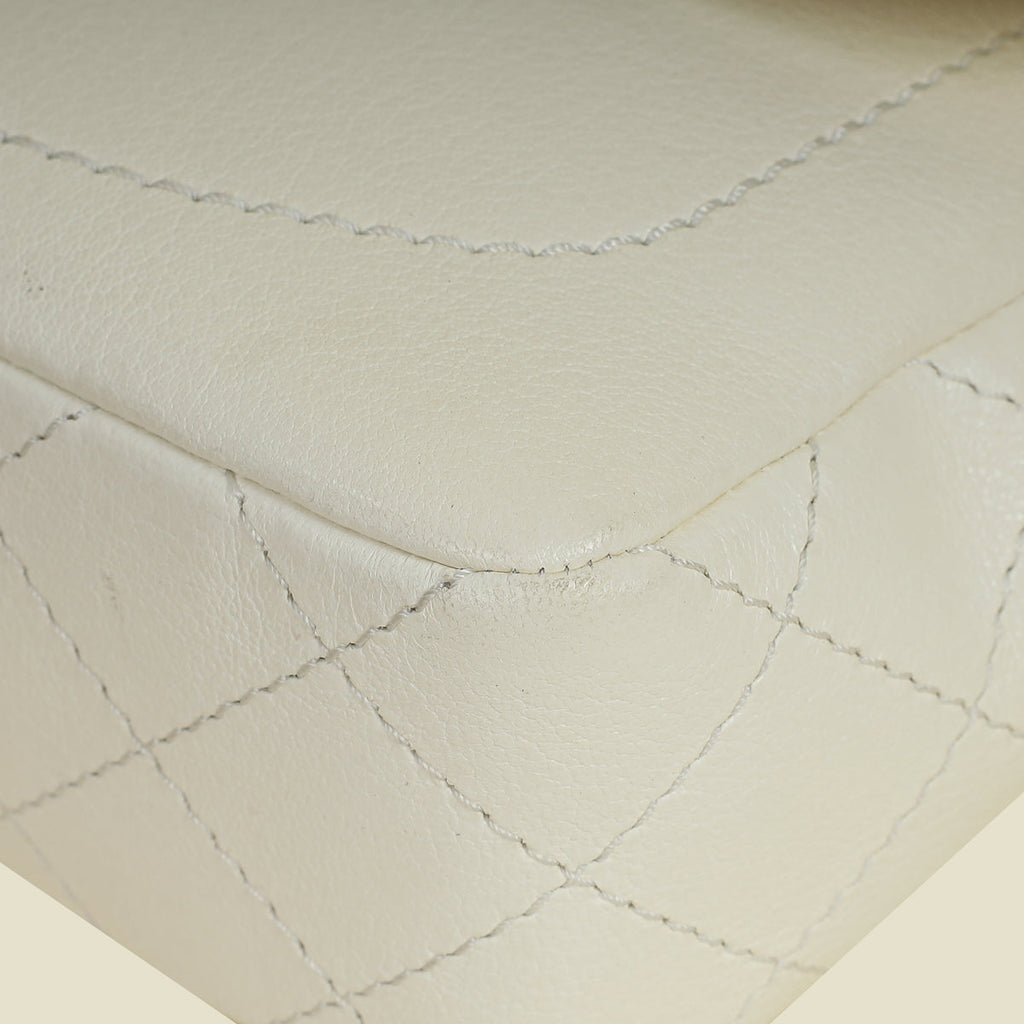 Chanel Ivory Cream CC Diana Flap Bag