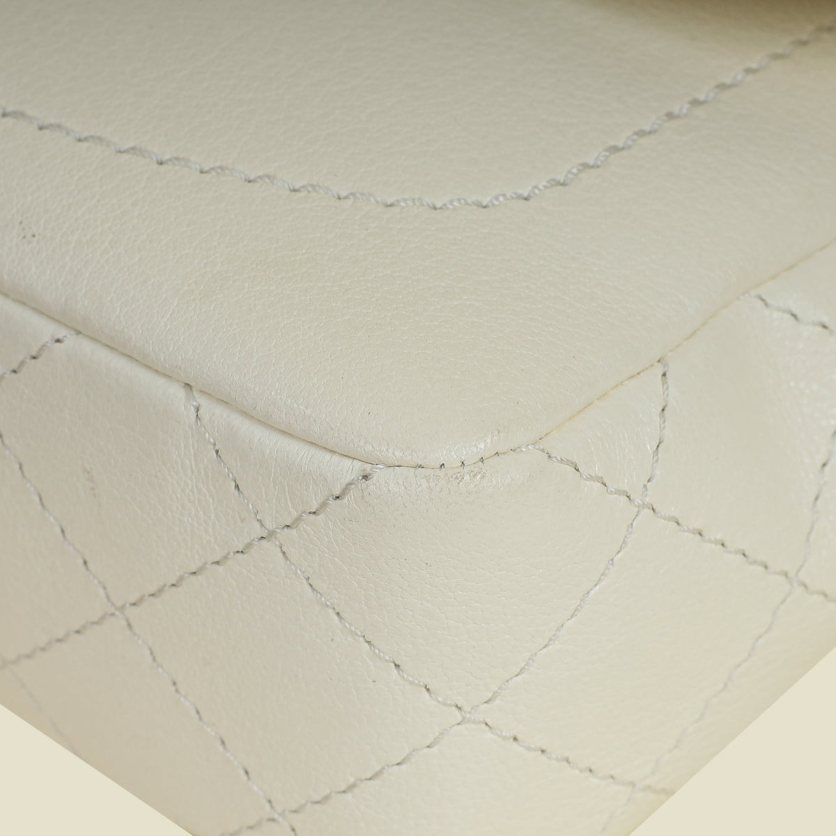 Chanel Ivory Cream CC Diana Flap Bag