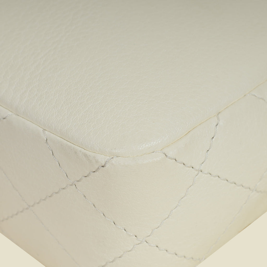 Chanel Ivory Cream CC Diana Flap Bag
