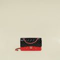 Chanel Bicolor CC Classic 11,12 Double Flap Medium Bag