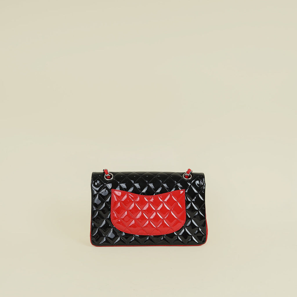 Chanel Bicolor CC Classic 11,12 Double Flap Medium Bag