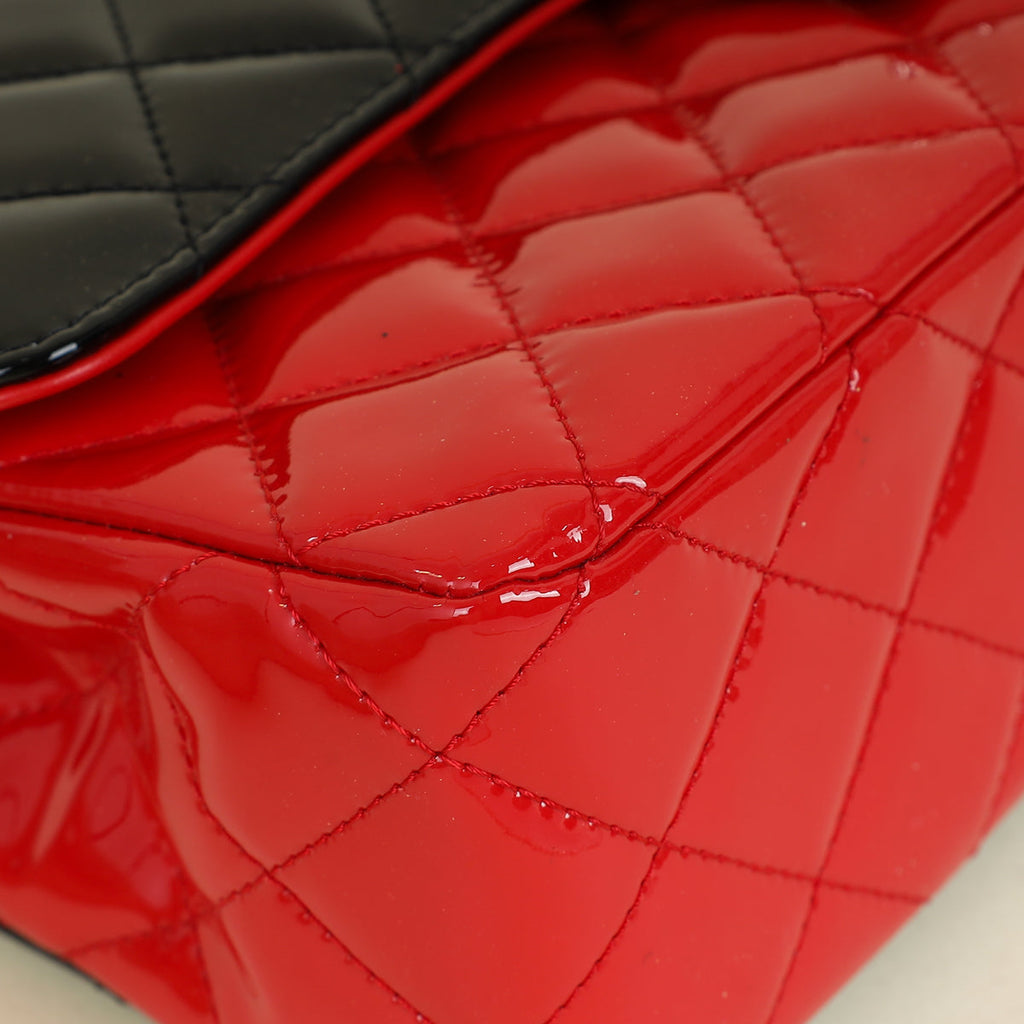 Chanel Bicolor CC Classic 11,12 Double Flap Medium Bag