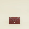 Chanel Burgundy CC Classic 11.12 Double Flap Medium Bag