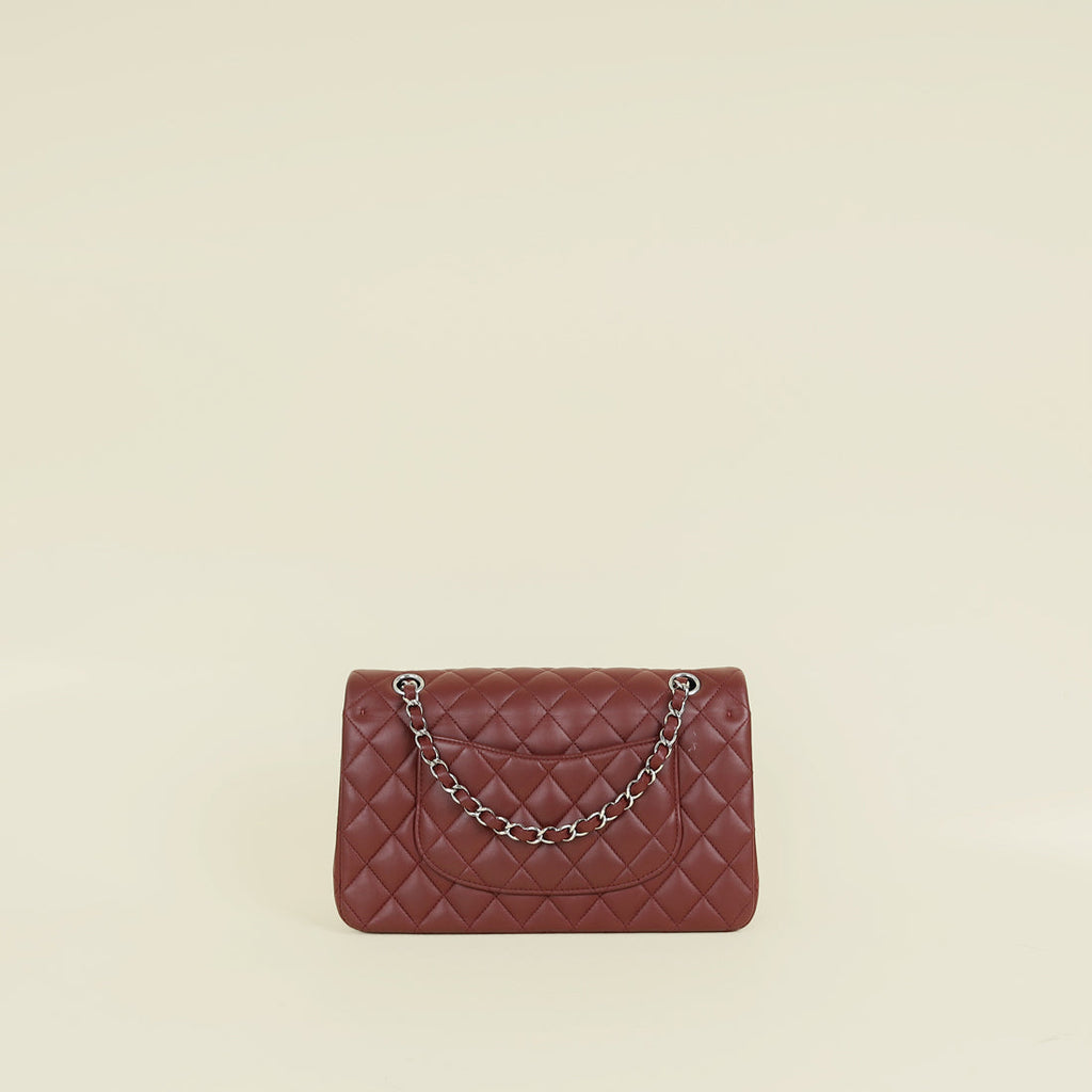Chanel Burgundy CC Classic 11.12 Double Flap Medium Bag