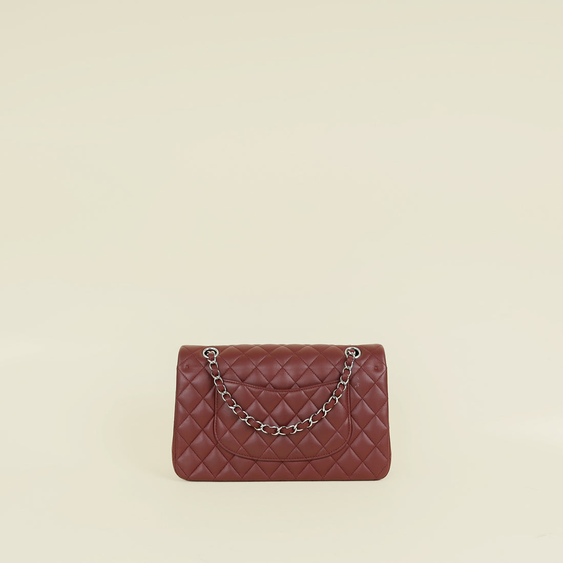 Chanel Burgundy CC Classic 11.12 Double Flap Medium Bag