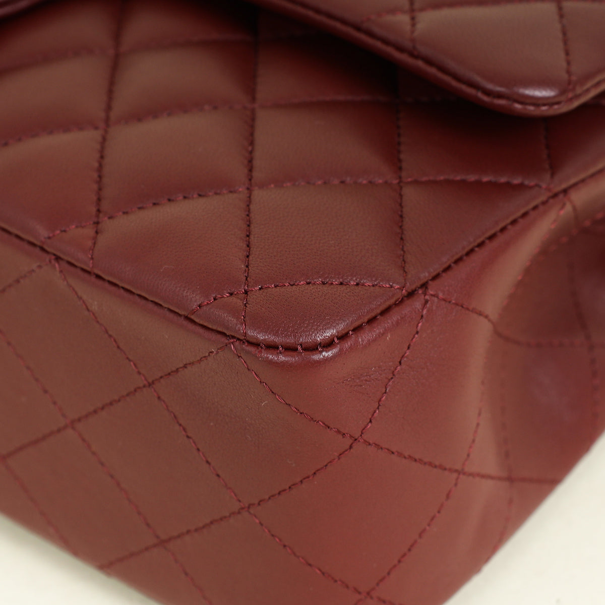 Chanel Burgundy CC Classic 11.12 Double Flap Medium Bag
