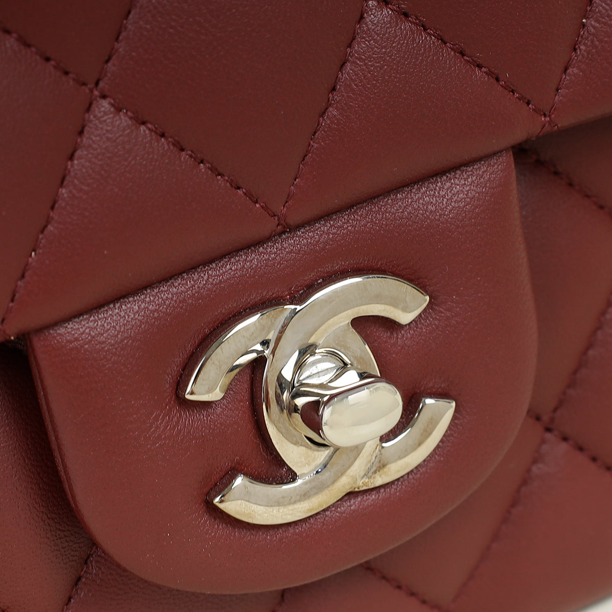 Chanel Burgundy CC Classic 11.12 Double Flap Medium Bag