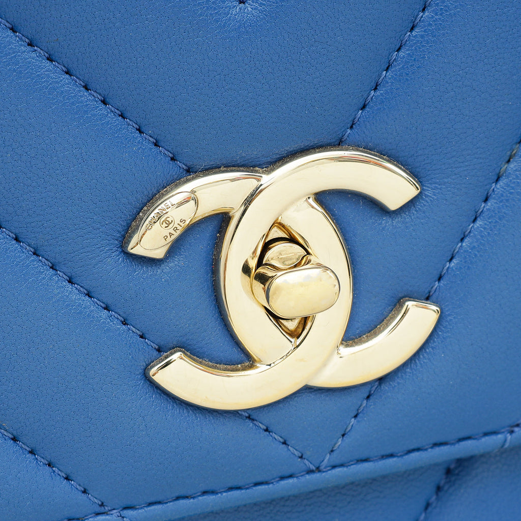 Chanel Blue Trendy Flap Bag