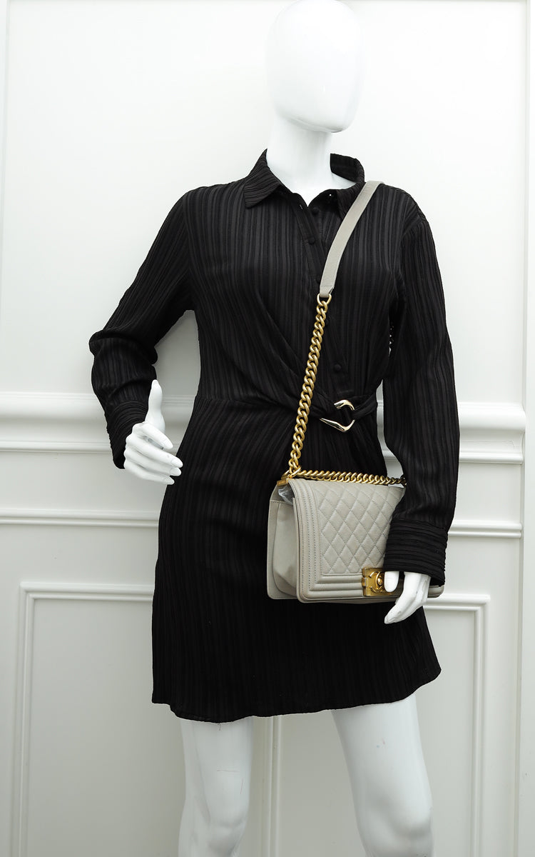Chanel Gray Le Boy Medium Bag