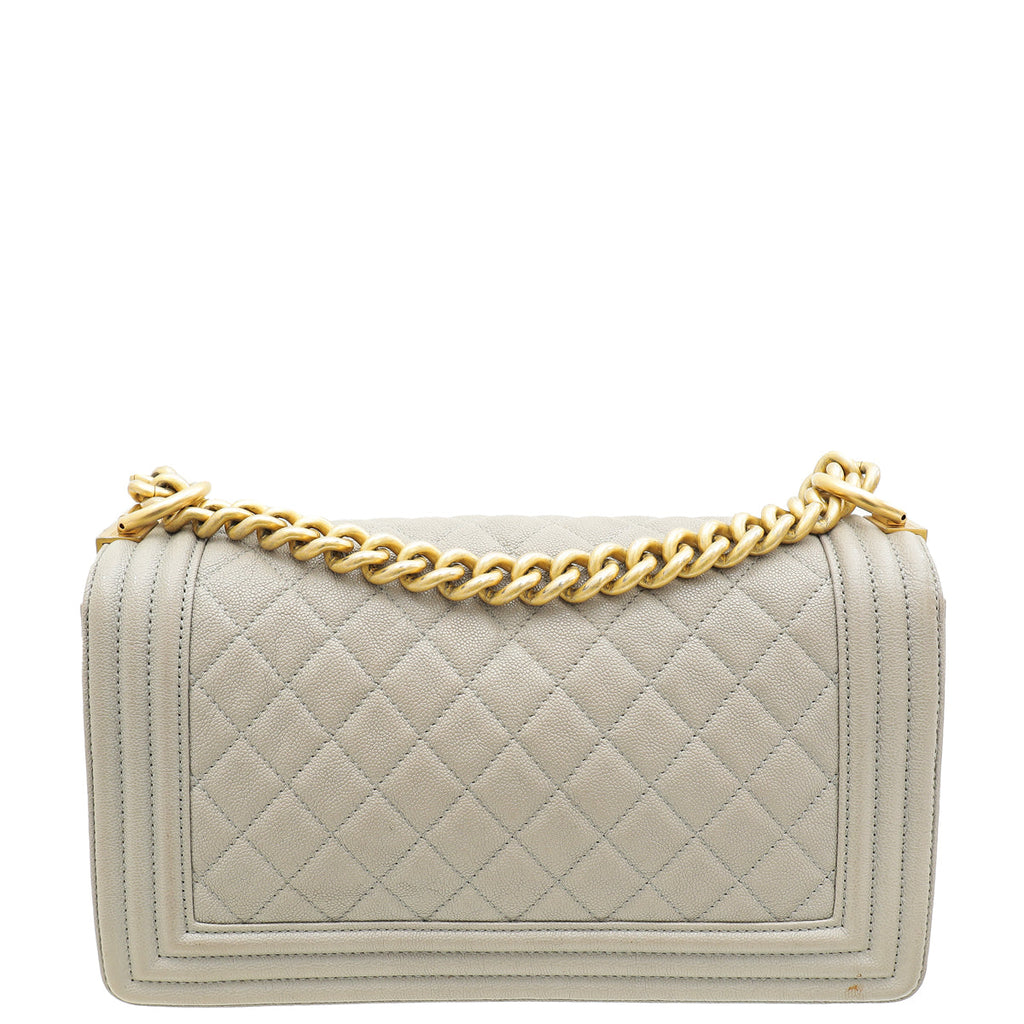 Chanel Gray Le Boy Medium Bag