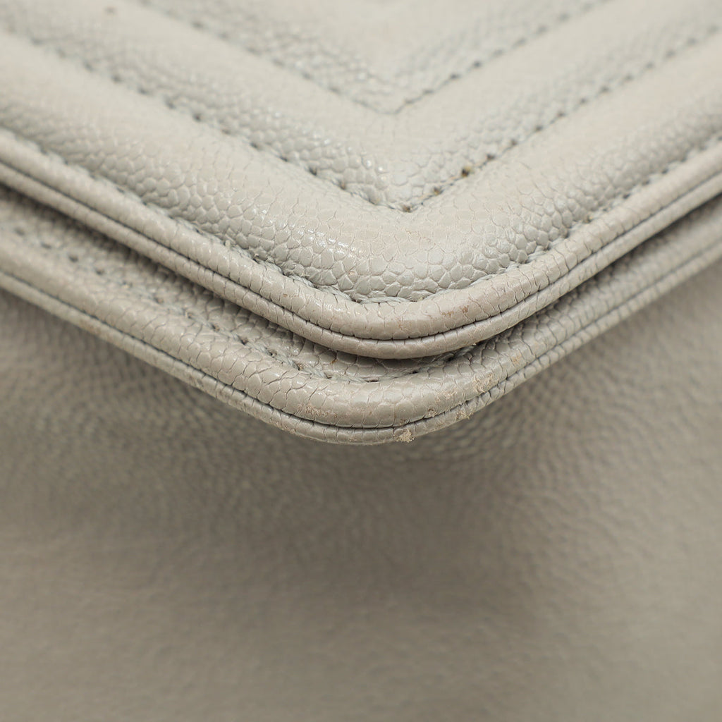Chanel Gray Le Boy Medium Bag
