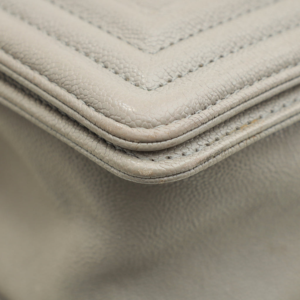 Chanel Gray Le Boy Medium Bag