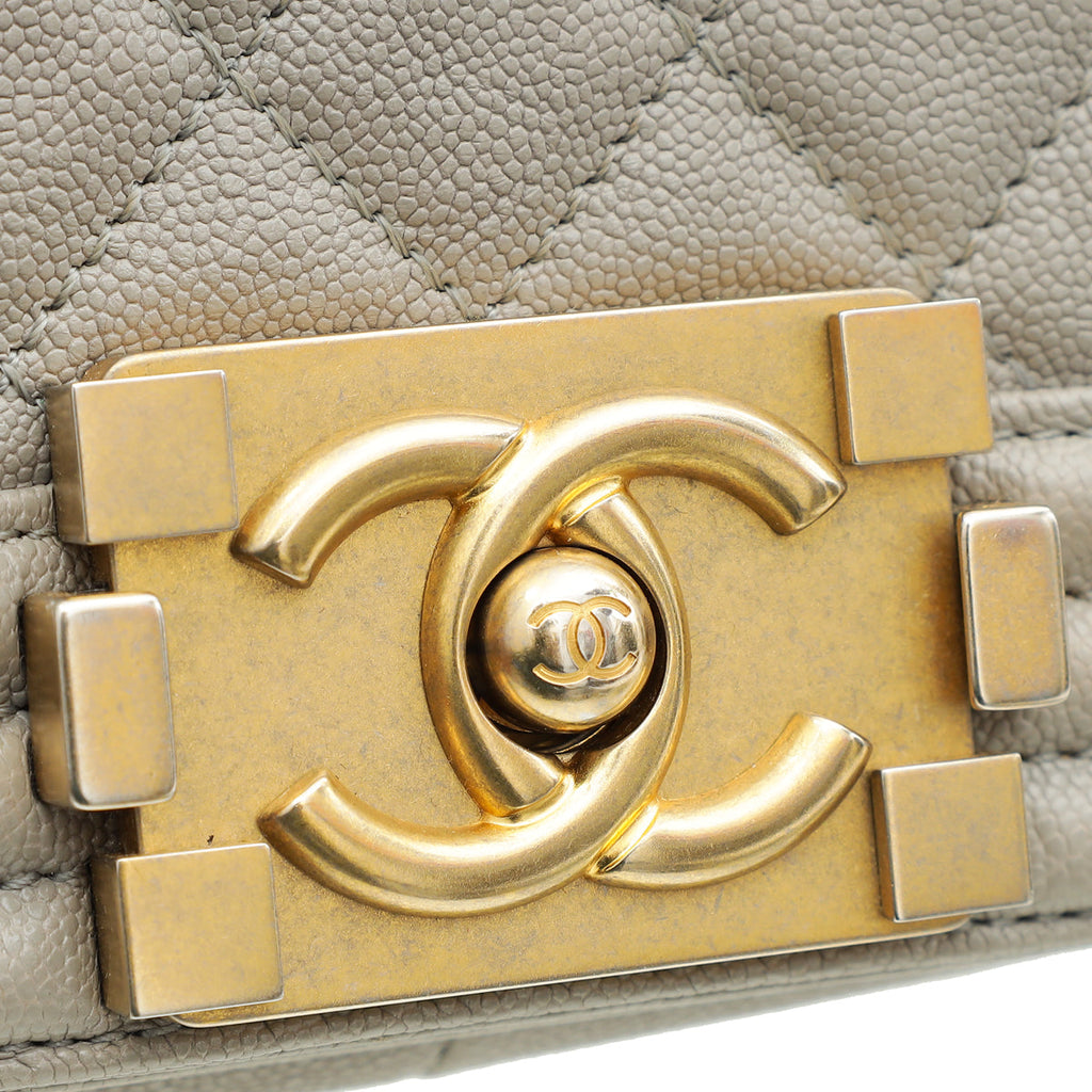 Chanel Gray Le Boy Medium Bag