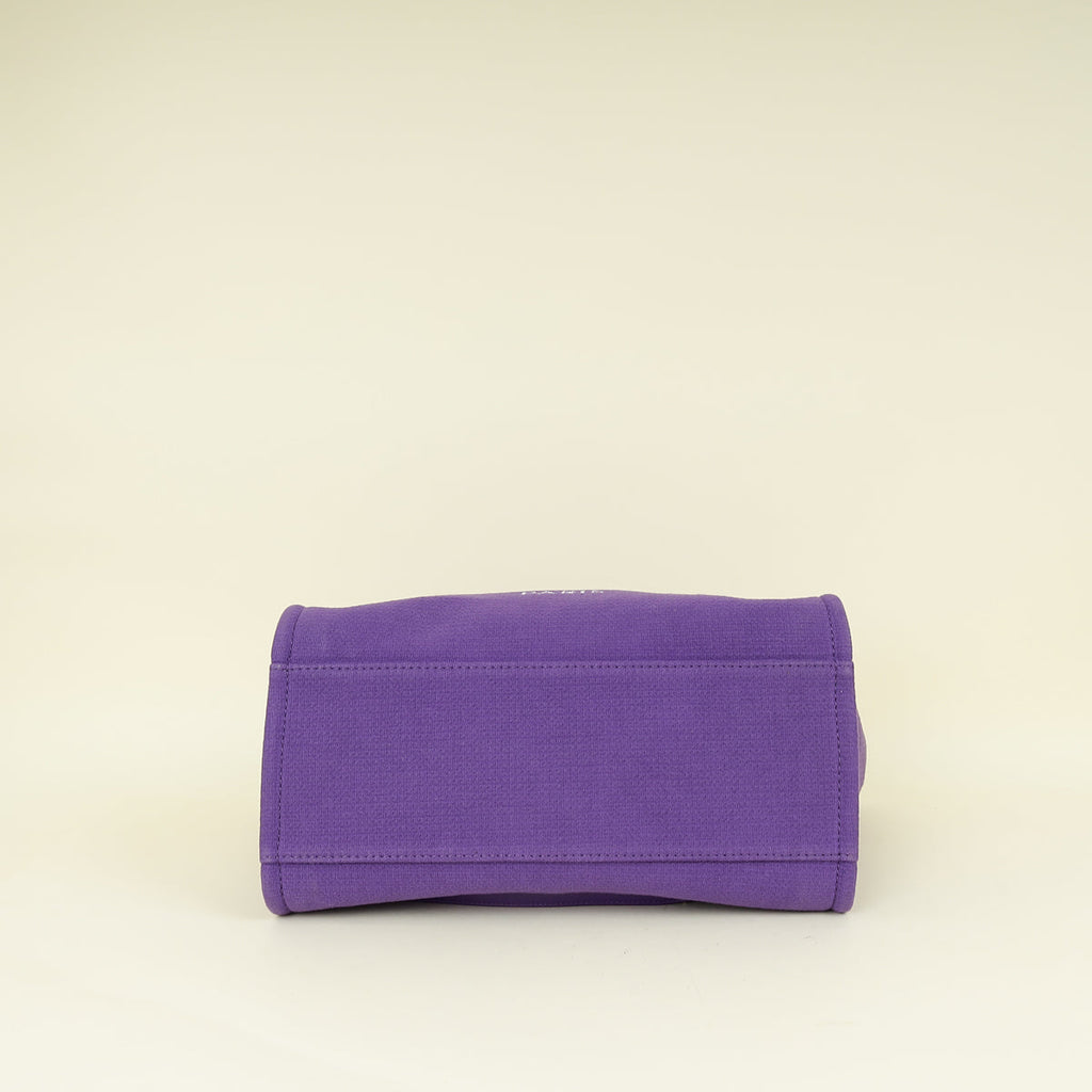 Chanel Violet CC Deauville Shopping Tote Bag