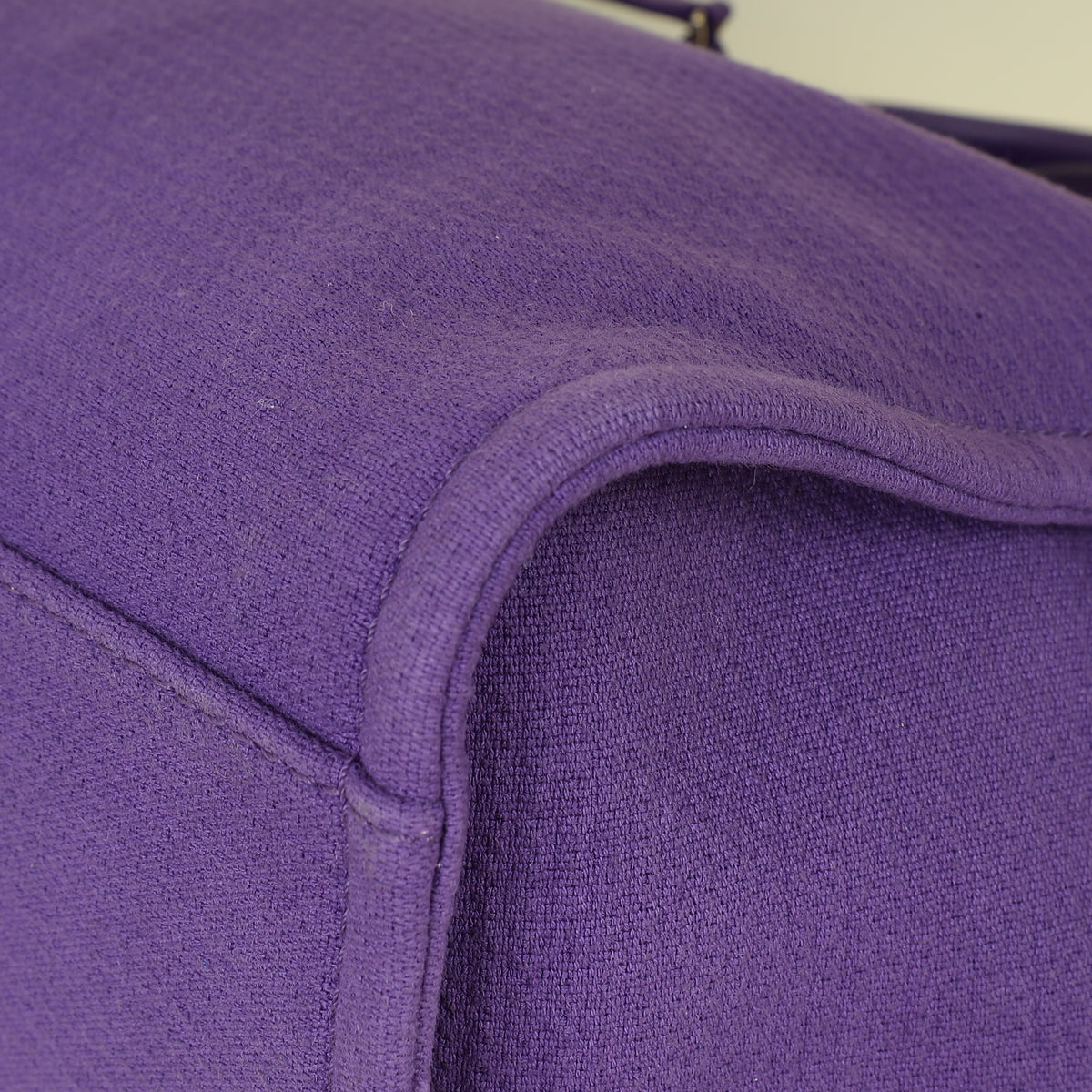 Chanel Violet CC Deauville Shopping Tote Bag