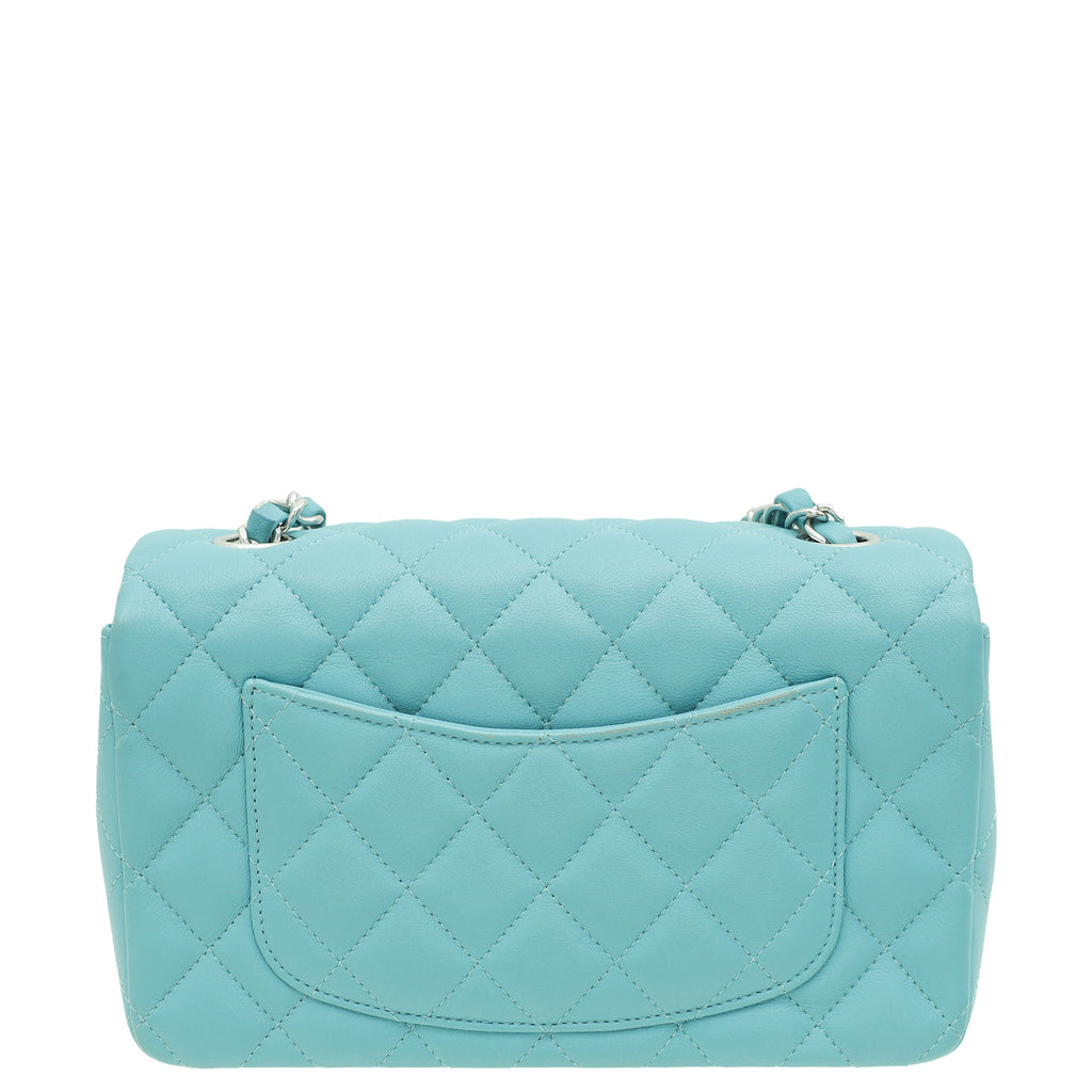 Chanel Dark Tiffany Mini Rectangular Classic Flap Bag