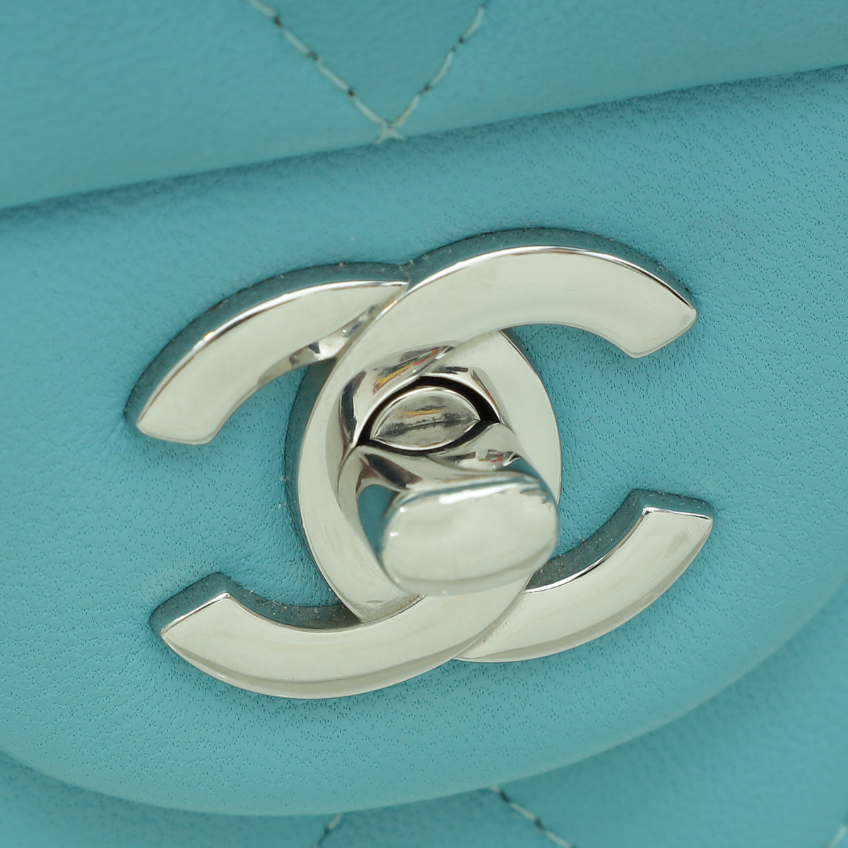Chanel Dark Tiffany Mini Rectangular Classic Flap Bag