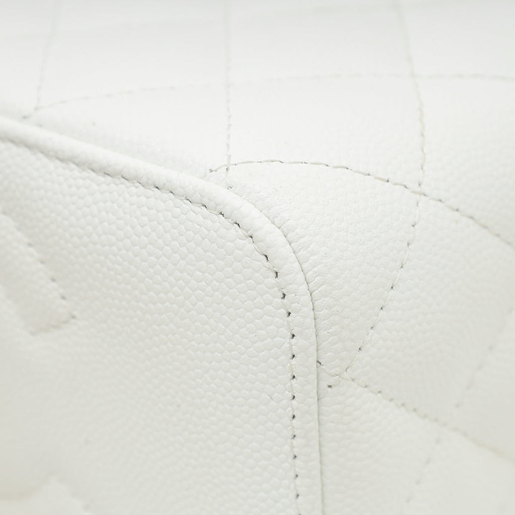 Chanel White Vanity Bag