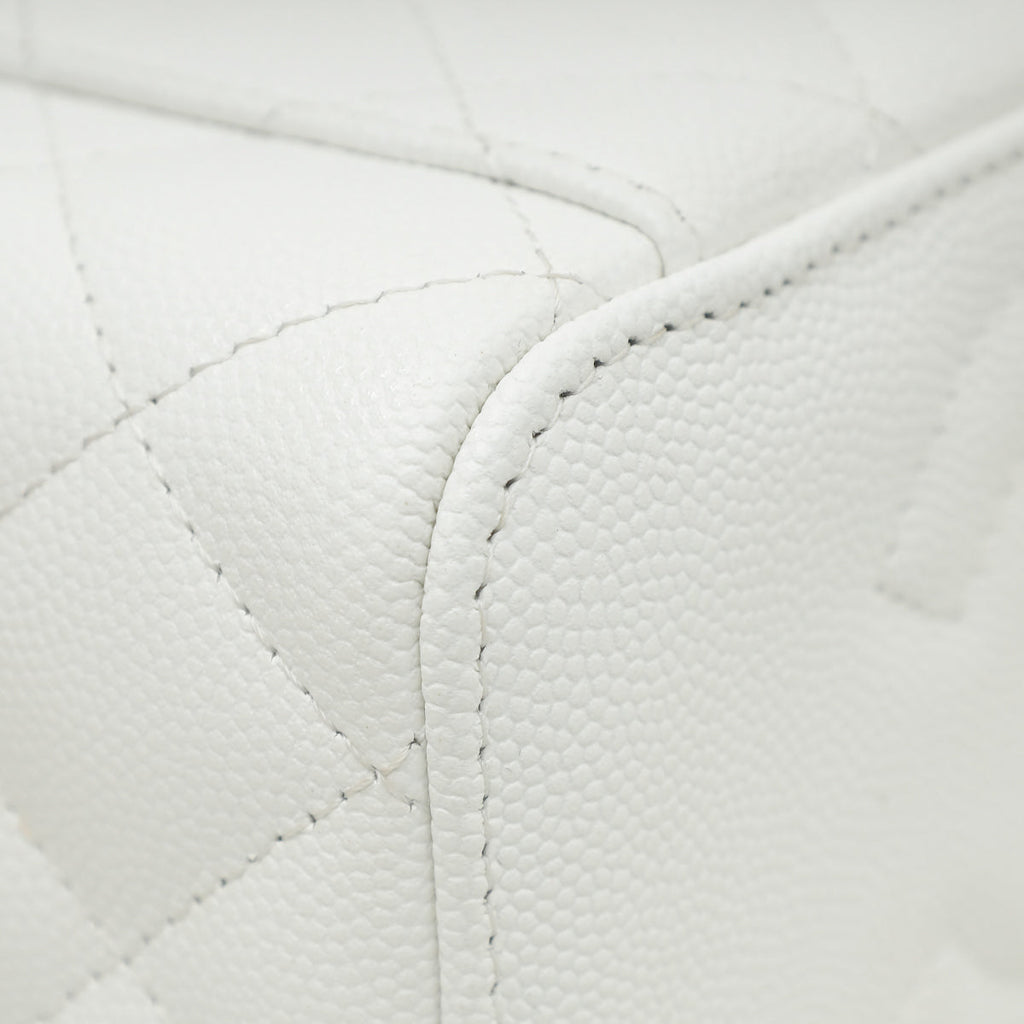 Chanel White Vanity Bag
