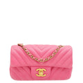 Chanel Pink CC Chevron Mini Bag
